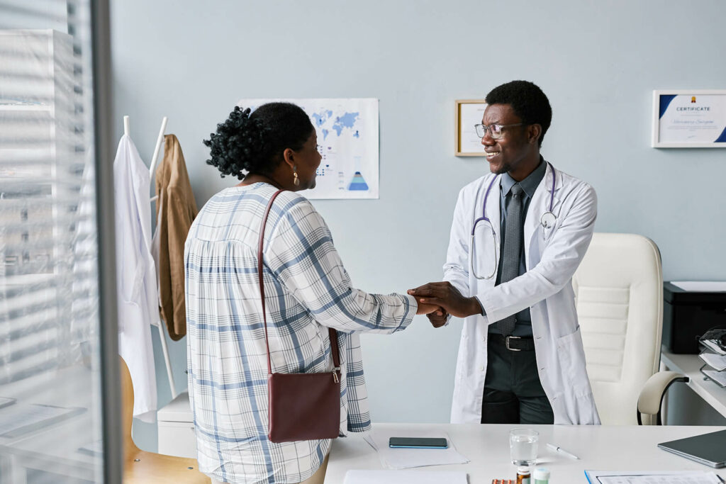 doctor meeting with a patient